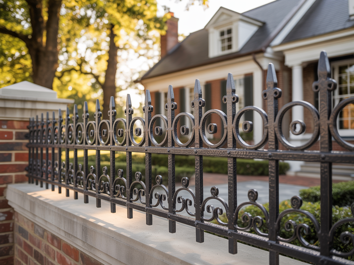 Wrought Iron Style Fence